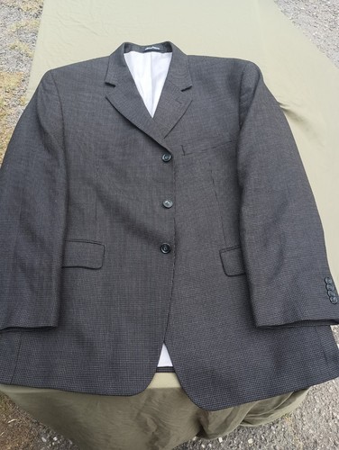 MICHAEL KORS Giacca Tuta Uomo 44 S Lana Cappotto Sportivo Blazer Grigio