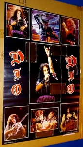 RONNIE JAMES DIO VINTAGE HEAVY METAL ROCK 1980er MUSIKBAND UNBENUTZT POSTER 1984🔥 - Bild 1 von 7