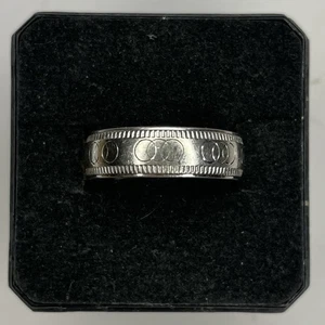 Anillo Vintage Plata de Ley 925 Triple Círculo Banda Diseño 5.2 Gramos Talla 6 - Imagen 1 de 3