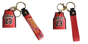 Jordan Chicago Bulls #23 Trikot Schlüsselanhänger doppelseitig Basketball Taschenanhänger 3-D - Bild 1 von 17