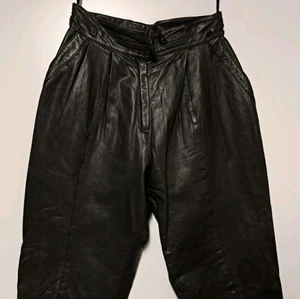 100 % ECHT LEDER Damen Hose Gr. 42 , Schwarz - Bild 1 von 7