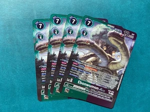 Ebonwumon ACE EX5-041 Playset Animale Colosseo Digimon Gioco di Carte x4 - Foto 1 di 1