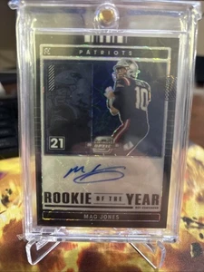 2021 Optic Contenders Football Mac Jones Rookie Of The Year Black Scope Auto /10 - Bild 1 von 6