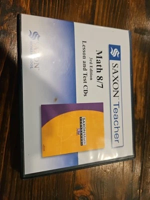 Saxon Teacher Math 8/7 3rd Edition Lesson and Test CD Set Homeschool - Image 1 of 4