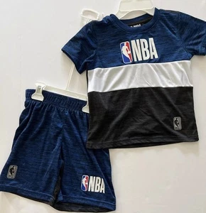NBA Little Boys Blue/White Authentic 2 Pc. Short Set Size S (4) Brand New‼️ - Picture 1 of 8