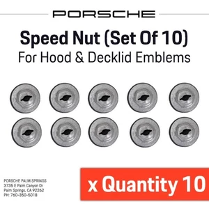 Porsche 911 924 928 968 Boxster Cayman Emblem Retainer Nuts WHT004974 x 10 - Bild 1 von 2