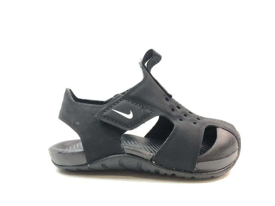 Nike Boys Sunray Protect 2 943827-001 Black Slip On Sandals Size 6C - Image 1 of 4