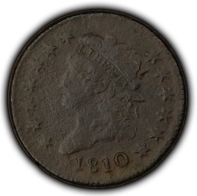 1810 1c Classic Head Large Cent - VF/XF Details - SKU-Z6139 - Image 1 of 4
