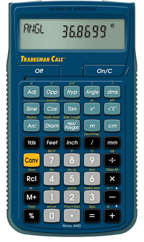 Calculated Industries Tradesman Calc 4400 Trades Math and Conversion Calculator - Image 1 of 1