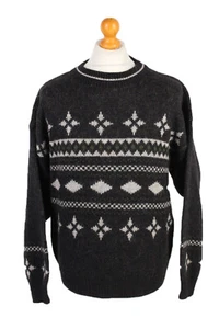 Jersey Años 90 Cosby By Renzo Pullover Invierno Informal Gris L-IL1558 - Imagen 1 de 4