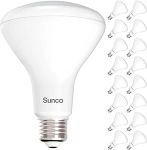 Sunco 16 Pack BR30 LED Bulbs, Indoor Flood Lights CRI93 11W Equivalent 65W 2700K - Picture 1 of 7
