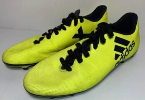 Adidas X 17.4 FXG Mens Yellow Football Boots S82401 Moulded Studs Size US 11 - Picture 1 of 13