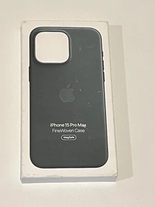 GENUINE Apple FineWoven Case w/ Magsafe iPhone 15 Pro Max - Evergreen NEW - Photo 1 sur 3