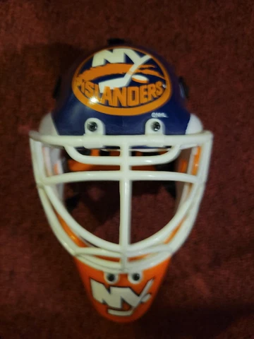 NY New York Islanders Mini Helmet Goalie NHL Riddell No Box Hockey Clean JP Cover