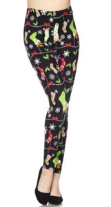 Butterweiche bunte Urlaubsstrümpfe Leggings - Bild 1 von 6