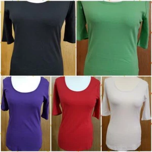 faMouS store t shirt - top in black, green, purple, red, white - sizes 10 - 24 - Picture 1 of 6