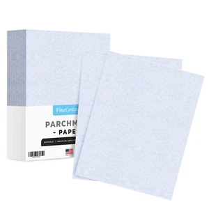 8.5 x 11" Bluestone Parchment Paper - 24lb Bond/60lb Text - 500 Sheets (1 Ream) - Picture 1 of 8