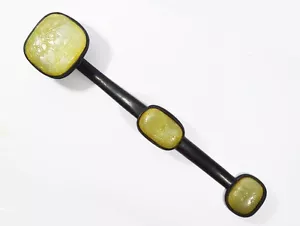 50CM ANTIQUE QING DYNASTY CHINESE JADE PENDANT RUYI SCEPTER - Picture 1 of 12