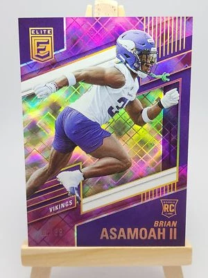 Brian Asamoah II 2022 Donruss Elite Purple  #199 /99 Rookie RC Minnesota Vikings - Image 1 of 2