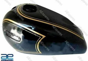 For Ariel VB Black Painted With Golden Lining Petrol Fuel Gas Tank New - Bild 1 von 3