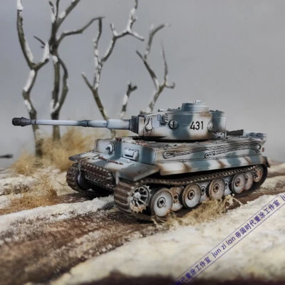 Tiger Type 1 Tank Model Winter Camo Tank Model 1/72 - Image 1 of 4