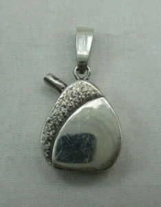 Vintage Modernist Sterling Silber BIRNE Anhänger 925 Obst 151E - Bild 1 von 10