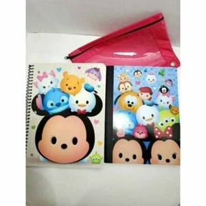 Tsum Tsum Disney Pixar Composition Book 100 Spiral Notebook 70 sheets wide ruled - Picture 1 of 7