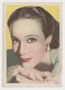 Dolores Del Rio 1943 Editorial Bruguera Cinefoto Paper Stock Trading Card #2 E5 - Picture 1 of 2