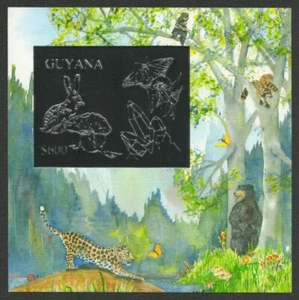 Guyana 1993 - Mi-Nr. Block 247 ** - MNH - Silber - Fauna & Flora - Picture 1 of 2