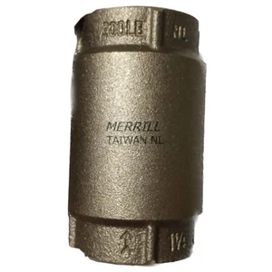 Merrill CVNL125 1-1/4" Brass Check Valve 700 series No Lead No-spin Poppet NEW - Picture 1 of 4