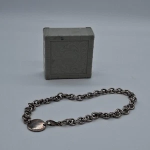 Bracciale vintage grande catena in argento massiccio 84 grammi - Foto 1 di 5
