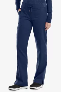 Grey's Anatomy™ Barco Women's 6-Pocket Tie Front Cargo Scrub Pant XL 4277 Indigo - Picture 1 of 2