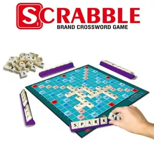 Scrabble Game Kid Adult Educational Toy Fun Party Game Family Board Game White - Picture 1 of 3