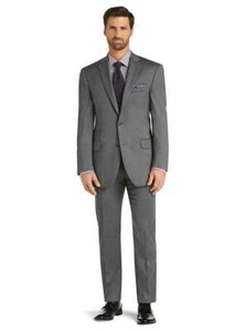 Jos. A. Traje Chaqueta Bank Para Hombre Talla 41 Largo Nuevo con Etiquetas Gris 41L Lana 2 Botones Blazer - Imagen 1 de 10