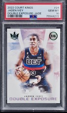 JADEN IVEY  3/25 2022-23 COURT KINGS DOUBLE EXPOSURE JADE ROOKIE CARD RC PSA 10