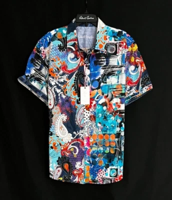 Robert Graham HATTERAS  Short Sleeve $218 2XL NEW NWT Classic Fit XXL - Image 1 of 4