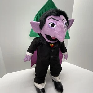 Sésamo Place El CONDE Von Drácula 18" Muñeca de Peluche Juguete Calle 2011 RARO Ojos Duros - Imagen 1 de 16