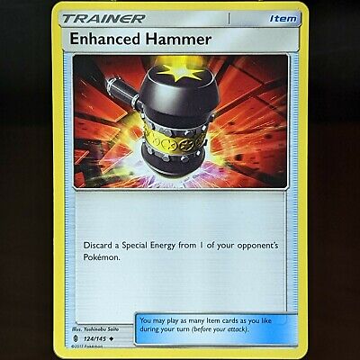 Enhanced Hammer 124/145 LP Trainer Guardians Rising SM Pokemon TCG Set Card item