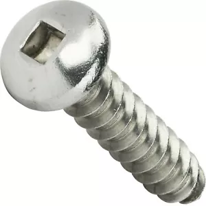 #6 x 5/8" Tornillos de accionamiento cuadrados Selfroscantes Pan Chapa Acero inoxidable Cantidad 50 - Imagen 1 de 7