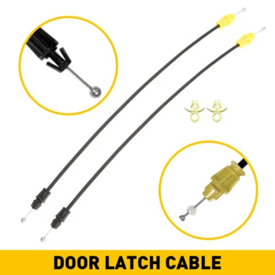 Door Latch Cables LH+RH Front For 2007-2013 Chevy Silverado 1500 2500 HD 3500 HD - Image 1 of 4
