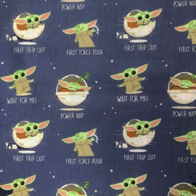 CAMELOT Star Wars Baby Yoda Fabric: A Child of the Galaxy, Din Grogu, Mandalorian