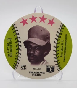 Rare 1976 Dave Cash Orbaker’s MSA Disc Philadelphia Phillies Low Grade - Picture 1 of 6
