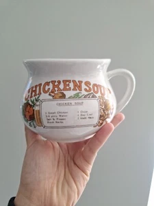 Vintage Soup Mug With Recipe- Chicken Soup - Picture 1 of 5