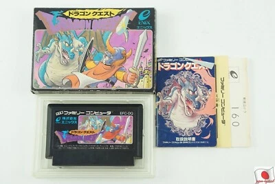 Dragon Quest NES ENIX Nintendo Famicom Box From Japan - Image 1 of 2