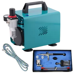 AIRBRUSH SET AIRBRUSH KOMPRESSOR KOMPLETT SET AIRRUSHPISTOLE SPRITZPISTOLE - Bild 1 von 6