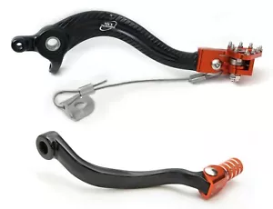 AS3 GETRIEBEHEBEL HINTEN BREMSPEDAL COMBO SET für KTM 400 450 525 SX EXC 2004-2006 - Bild 1 von 8