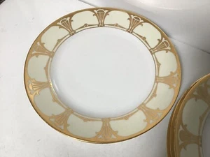 Q41 Vtg Antique Circa Early Century 2 Nippon and 3 Austria Gold Porcelain Plate - Picture 1 of 7