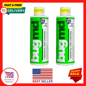 BugMD Pest Control Essential Oil Concentrate 3.7Oz 2-Pack for Home Bed Bug Spray