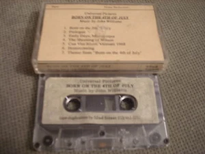 VERY RARE PROMO Born On the Fourth of July CASSETTE TAPE score JOHN WILLIAMS 4th - Picture 1 of 2