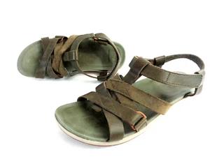 MERRELL Olive Leather US WMNs 8M J001128 Kalari Shaw Strap Low Heel Sandals Shoe - Picture 1 of 8